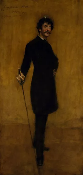 James Abbott McNeill Whistler by William Merritt Chase Oil Painting