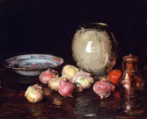 Just Onions by William Merritt Chase Oil Painting