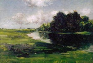 Long Island Landscape after a Shower of Rain by William Merritt Chase Oil Painting