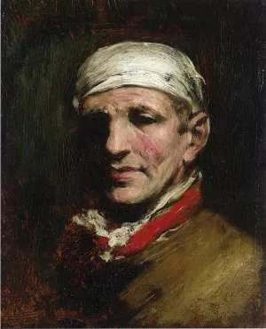 Man with Bandana by William Merritt Chase - Oil Painting Reproduction