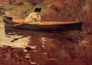 Mrs. Chase in Prospect Park by William Merritt Chase Oil Painting