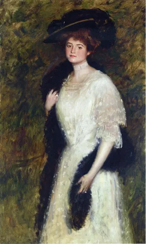Ms. Helen Dixon by William Merritt Chase - Oil Painting Reproduction