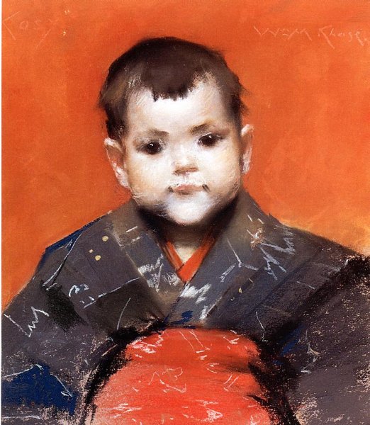 My Baby by William Merritt Chase - Hand-Painted Oil Painting Reproduction