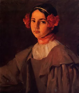 My Daughter Alice by William Merritt Chase - Oil Painting Reproduction