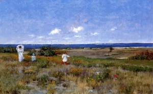 Near the Beach, Shinnecock by William Merritt Chase - Oil Painting Reproduction