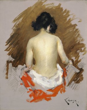 Nude by William Merritt Chase Oil Painting