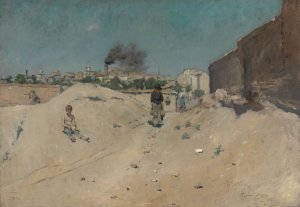 Outskirts of Madrid by William Merritt Chase Oil Painting