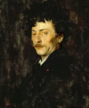 Pablo de Sarasate; Portrait of a Violinist by William Merritt Chase Oil Painting
