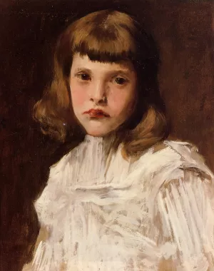 Portrait of Dorothy by William Merritt Chase Oil Painting