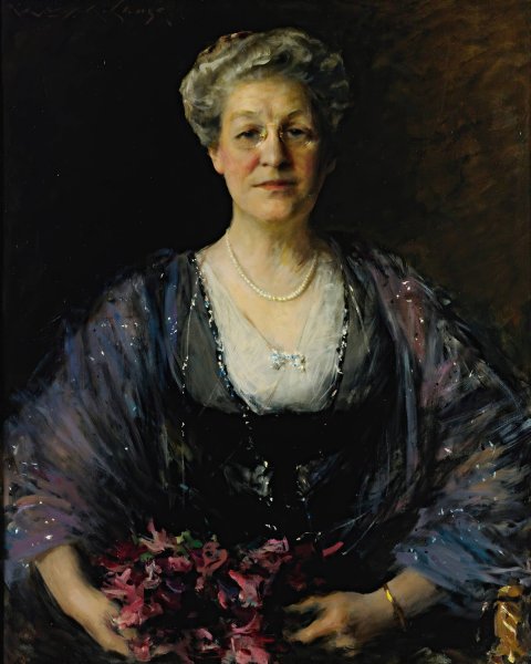 Portrait Of Matilda Herbert Lloyd  by William Merritt Chase - Hand-Painted Oil Painting Reproduction
