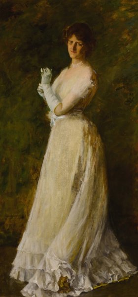 Portrait of Miss B. by William Merritt Chase - Hand-Painted Oil Painting Reproduction