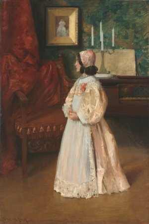 Portrait of My Daughter Alice by William Merritt Chase Oil Painting