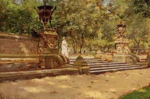 Prospect Park, Brooklyn Oil painting by William Merritt Chase