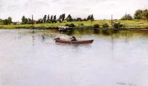 Pulling for Shore by William Merritt Chase Oil Painting