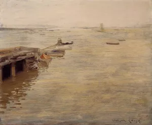 Seashore painting by William Merritt Chase