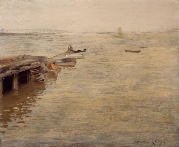Seashore by William Merritt Chase - Hand-Painted Oil Painting Reproduction