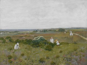 Seaside Flowers by William Merritt Chase Oil Painting