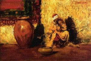 Seated Figure by William Merritt Chase Oil Painting