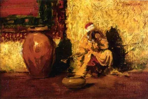 Seated Figure painting by William Merritt Chase