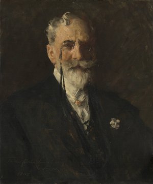 Self-Portrait by William Merritt Chase Oil Painting