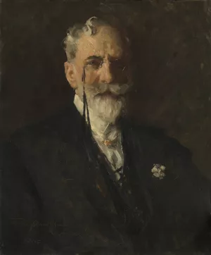 Self-Portrait by William Merritt Chase Oil Painting