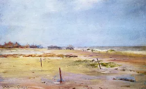 Shore Scene by William Merritt Chase - Oil Painting Reproduction