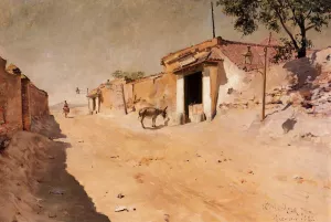 Spanish Village by William Merritt Chase Oil Painting