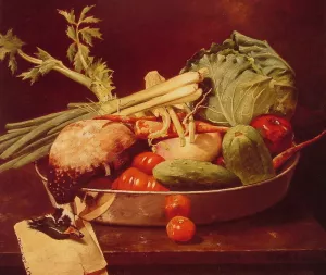Still Life with Vegetables painting by William Merritt Chase