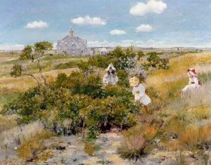The Bayberry Bush by William Merritt Chase - Oil Painting Reproduction