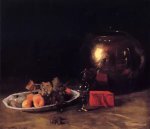 The Big Brass Bowl by William Merritt Chase - Oil Painting Reproduction