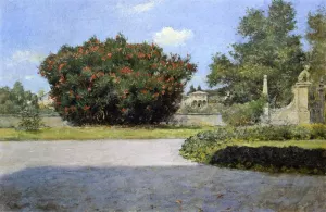 The Big Oleander by William Merritt Chase Oil Painting