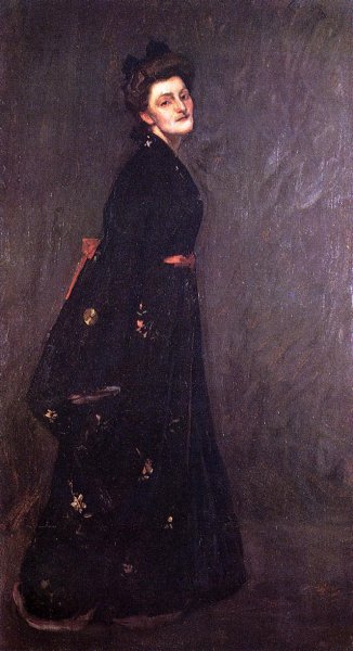 The Black Kimono by William Merritt Chase - Hand-Painted Oil Painting Reproduction