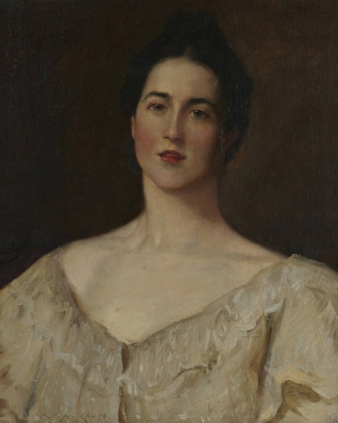 The Stately Model  by William Merritt Chase - Hand-Painted Oil Painting Reproduction