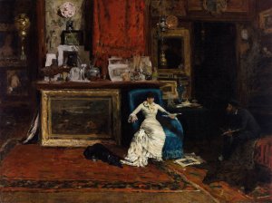 The Tenth Street Studio by William Merritt Chase Oil Painting