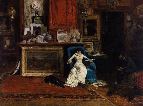 The Tenth Street Studio  by William Merritt Chase - Hand-Painted Oil Painting Reproduction