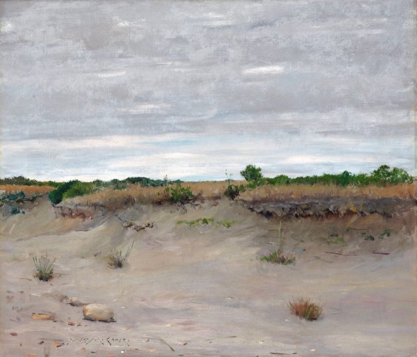 Wind-Swept Sands  by William Merritt Chase - Hand-Painted Oil Painting Reproduction