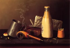 Materials for a Leisure Hour by William Michael Harnett - Oil Painting Reproduction