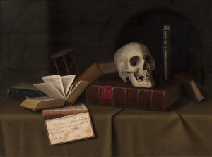 Memento Mori, 'To This Favour' by William Michael Harnett Oil Painting