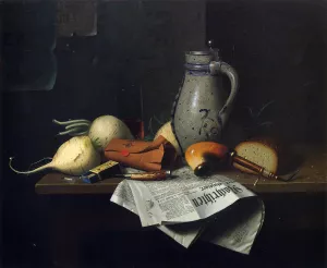 Munich Still Life by William Michael Harnett - Oil Painting Reproduction