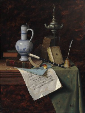 My Gems by William Michael Harnett Oil Painting