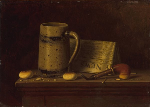 Main Product Photo of New York Daily News  Painting by William Michael Harnett