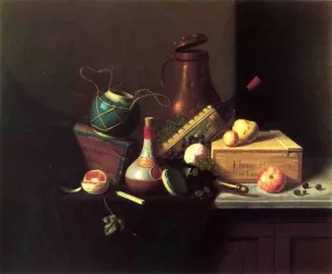 Still Life: Box of Havana Cigars by William Michael Harnett - Oil Painting Reproduction