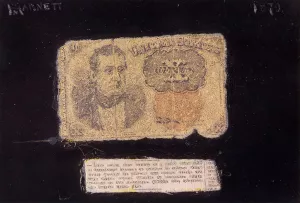 Still Life: Ten-Cent Bill Oil painting by William Michael Harnett