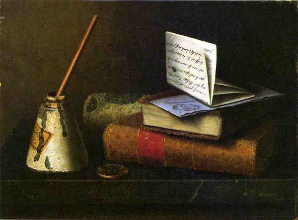 Still Life with Letter to Mr. Lask