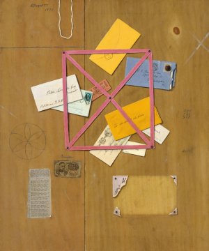 The Artist's Letter Rack by William Michael Harnett Oil Painting