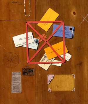 The Artist's Letter Rack Oil painting by William Michael Harnett