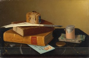 The Banker's Table by William Michael Harnett Oil Painting