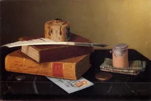 The Banker's Table Oil painting by William Michael Harnett
