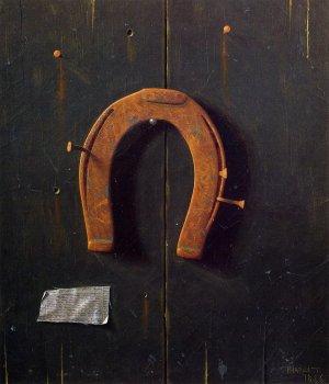 The Golden Horseshoe by William Michael Harnett Oil Painting