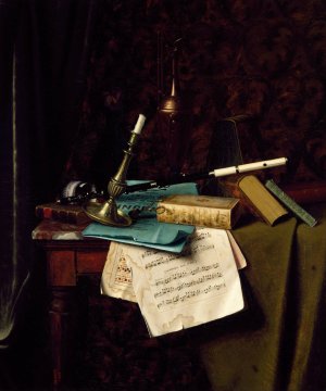 The Last Summer Rose by William Michael Harnett Oil Painting